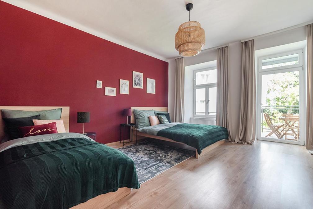 Colorful Apartment Facing Green Courtyard Vienna Esterno foto