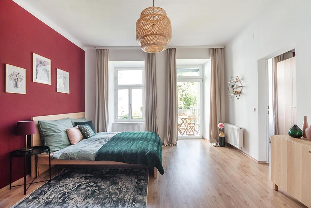 Colorful Apartment Facing Green Courtyard Vienna Esterno foto